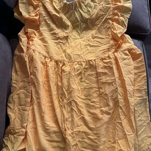 SHEIN Mustard Textured Fabric